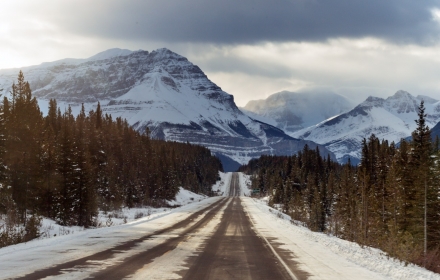 De Canadese Rockies in de winter