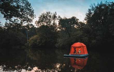 Vangst van de dag: de floating tent van SmithFly